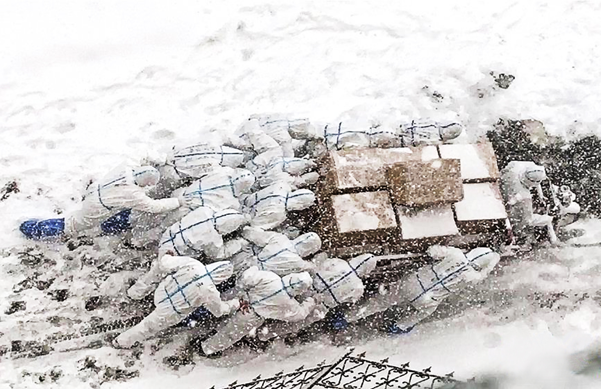 大連海洋大學的防疫突擊隊志愿者們